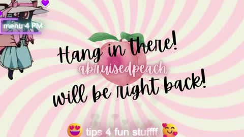 Snapshot of abruisedpeach chatting on 9, 4, 2026 Peach online show from 9, 4, 2026