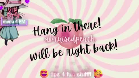 Snapshot of abruisedpeach chatting on 3, 6, 2026 Peach online show from 3, 6, 2026