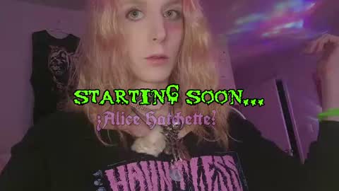 Snapshot of alice_hatchette chatting on 19, 6, 2026 Alice Hatchette online show from 19, 6, 2026