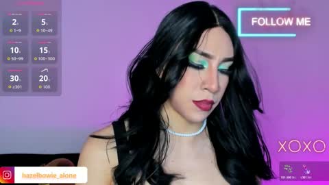 Snapshot of alonehazel chatting on 5, 12, 2025 Hazel Bowie online show from 5, 12, 2025