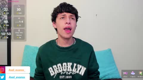 Snapshot of axel_evanss chatting on 8, 1, 2025 Axel Evanss online show from 8, 1, 2025