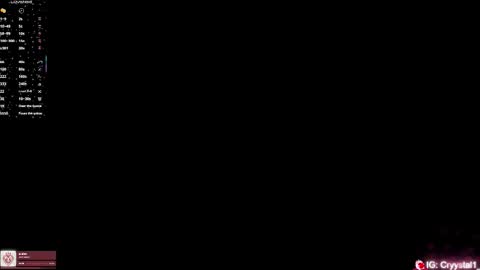 Snapshot of black_cryystal chatting on 10, 11, 2025 Crystal3 online show from 10, 11, 2025