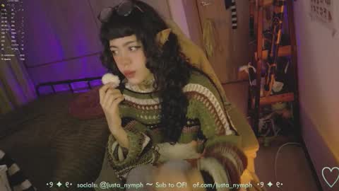 Snapshot of blushing_nymph chatting on 24, 3, 2026 Im Nym Justa nymph on twitter and IG online show from 24, 3, 2026