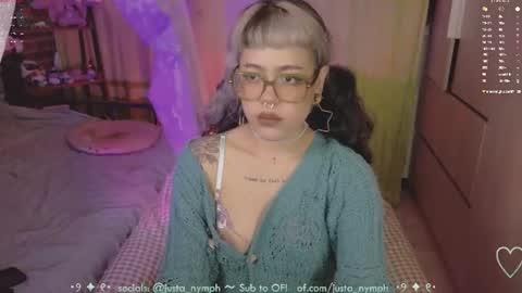 Snapshot of blushing_nymph chatting on 6, 7, 2026 Im Nym Justa nymph on twitter and IG online show from 6, 7, 2026