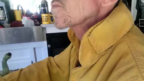 Snapshot of brushsquach chatting on 18, 10, 2025 Steve... aka SkinnieDippin aka TimberTramp online show from 18, 10, 2025