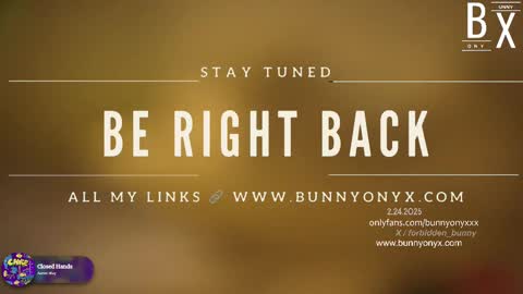 Snapshot of bunnyonyx chatting on 24, 2, 2025 Stephanie   Next stream TUESDAY   6pm  PDT online show from 24, 2, 2025