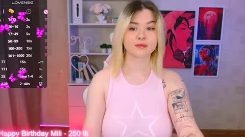 Snapshot of cutie_mili chatting on 24, 1, 2025 mili online show from 24, 1, 2025