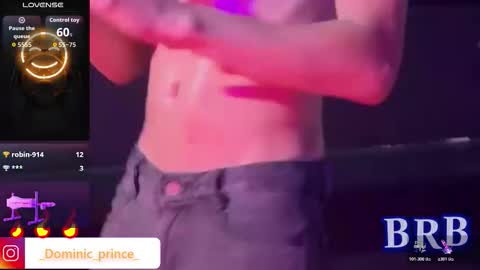 Snapshot of dominicprince chatting on 13, 1, 2026 DOMINIC PRINCE online show from 13, 1, 2026