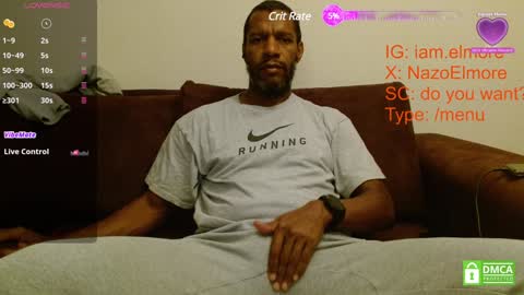 Snapshot of elmorenazogt chatting on 26, 1, 2025 My name is Elmore. Please say hello I like to chat with you. If you have requests or dirty talk please use tip online show from 26, 1, 2025
