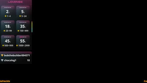 franciefreckle online show from 12, 11, 2025