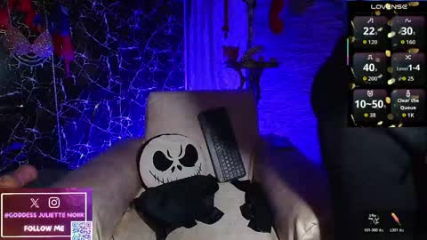 Snapshot of goddessjuliettenoiir chatting on 22, 5, 2026 Goddes Juliette Noiir online show from 22, 5, 2026