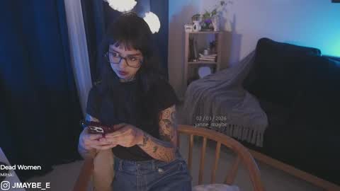 Snapshot of janne_maybe chatting on 2, 3, 2026 jmaybe e online show from 2, 3, 2026