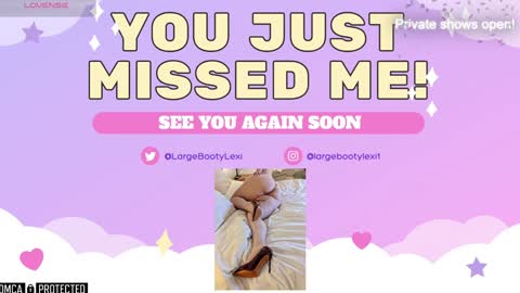 Snapshot of largebootylexi chatting on 25, 1, 2025 Lexi online show from 25, 1, 2025