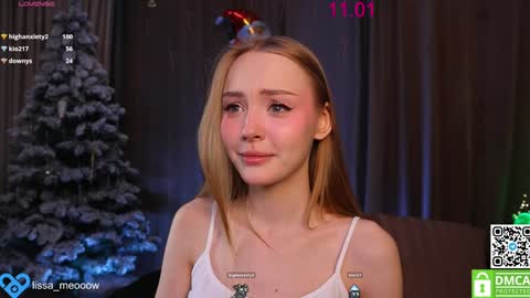 Snapshot of lissa_meooow chatting on 11, 1, 2025 your Liza again. Next stream Dec. 1 at 2 or 3 GMT online show from 11, 1, 2025