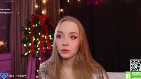 Snapshot of lissa_meooow chatting on 27, 2, 2025 your Liza again. Next stream Dec. 1 at 2 or 3 GMT online show from 27, 2, 2025