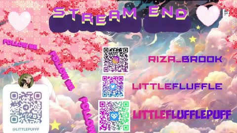 Snapshot of littleflufflepuff chatting on 9, 1, 2025 Riza Riri Puff  online show from 9, 1, 2025
