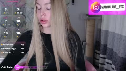 Snapshot of marmalade_fox chatting on 3, 4, 2026 Marmalade Fox online show from 3, 4, 2026