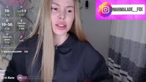 Snapshot of marmalade_fox chatting on 9, 4, 2026 Marmalade Fox online show from 9, 4, 2026