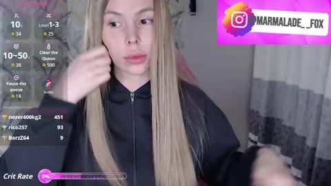 Snapshot of marmalade_fox chatting on 12, 4, 2026 Marmalade Fox online show from 12, 4, 2026