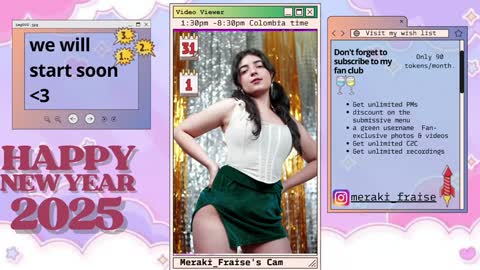 Snapshot of meraki_fraise chatting on 10, 1, 2025 online show from 10, 1, 2025