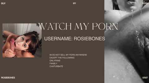 Rosie Bones online show from 18, 5, 2026