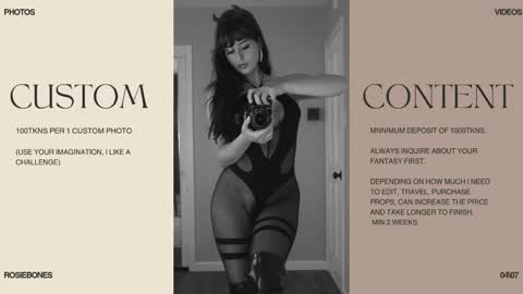 Rosie Bones online show from 27, 5, 2026