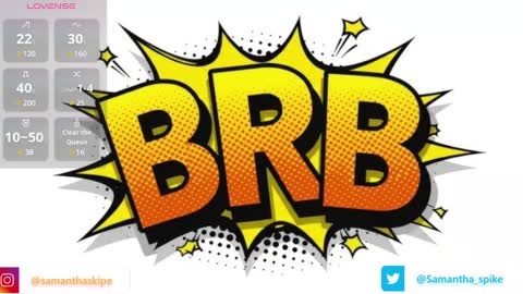 Snapshot of samantha_spike chatting on 8, 3, 2025 Samantha online show from 8, 3, 2025