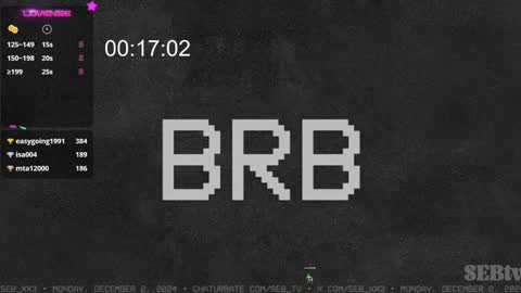 Snapshot of seb_tv chatting on 2, 12, 2024 Sebastian online show from 2, 12, 2024