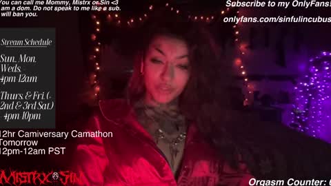 Mistrx Sin online show from 29, 1, 2025