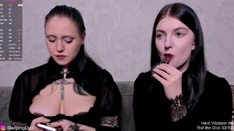 Snapshot of sleepingduo chatting on 12, 4, 2026 Hi We are Iva and Angela Nice to meet u 3 online show from 12, 4, 2026