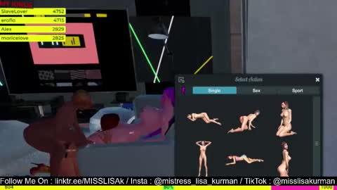 Snapshot of systaime chatting on 8, 10, 2025 MISTRESS LISA FIRST 3DXCHAT CAMGIRL 3dxchat anime gaming mistress domina online show from 8, 10, 2025