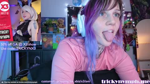 Snapshot of tricky_nymph chatting on 4, 1, 2025 Cassie online show from 4, 1, 2025