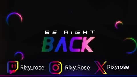 RixyRose online show from 22, 9, 2025