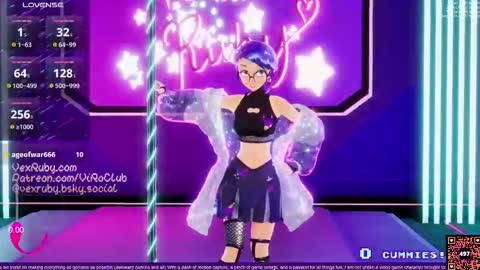 Snapshot of vexruby chatting on 8, 2, 2026 Vex Ruby online show from 8, 2, 2026