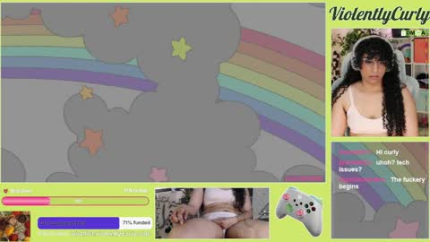 Snapshot of violentlycurly chatting on 29, 5, 2026 Curly the Coin Operated Toy online show from 29, 5, 2026