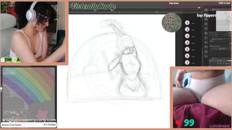 Snapshot of violentlycurly chatting on 3, 6, 2026 Curly the Coin Operated Toy online show from 3, 6, 2026