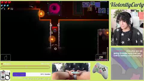 Snapshot of violentlycurly chatting on 12, 6, 2026 Curly the Coin Operated Toy online show from 12, 6, 2026