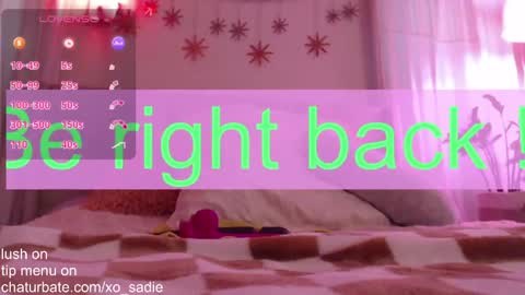Snapshot of xo_sadie chatting on 12, 4, 2026 Xo Sadie online show from 12, 4, 2026