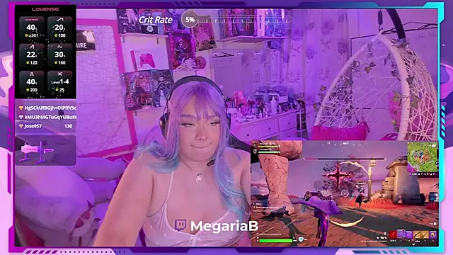 Snapshot of MegariaB chatting on 22, 2, 2025 MegariaB online show from 22, 2, 2025