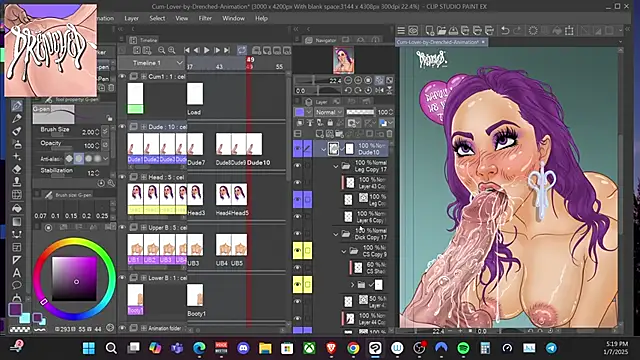 DrenchedArt online show from 8, 1, 2025