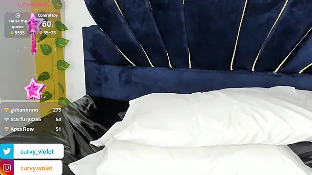 CurvyViolet online show from 24, 1, 2025