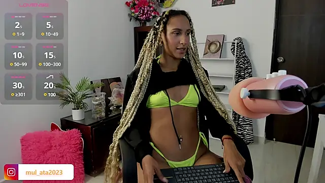 Snapshot of mulata_1ch chatting on 22, 1, 2025 mulata 1ch online show from 22, 1, 2025