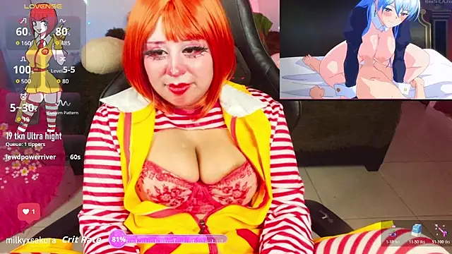 Snapshot of MilkyXSakura chatting on 9, 11, 2025 MilkyXSakura online show from 9, 11, 2025