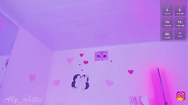 Snapshot of AbyWhitee chatting on 23, 2, 2025 AbyWhitee online show from 23, 2, 2025