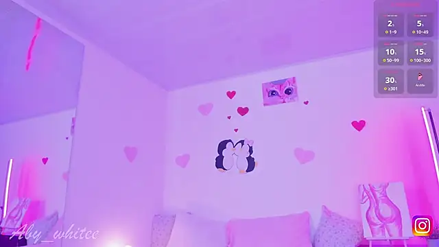 Snapshot of AbyWhitee chatting on 23, 2, 2025 AbyWhitee online show from 23, 2, 2025