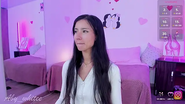 Snapshot of AbyWhitee chatting on 25, 2, 2025 AbyWhitee online show from 25, 2, 2025