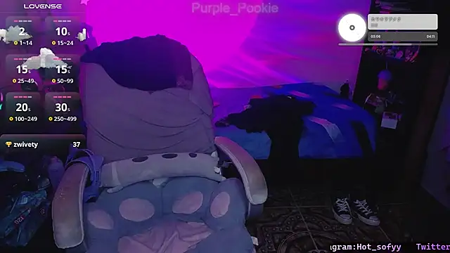 Purple Pookie online show from 5, 1, 2025