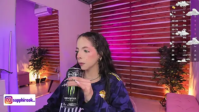 Sapphire Venuss online show from 14, 11, 2025