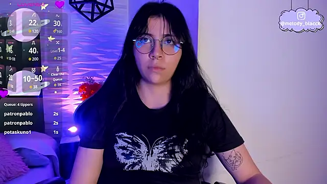 Snapshot of Melody_Black_ chatting on 8, 3, 2026 Melody Black online show from 8, 3, 2026