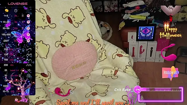 Snapshot of w3tkittty chatting on 31, 10, 2025 w3tkittty online show from 31, 10, 2025